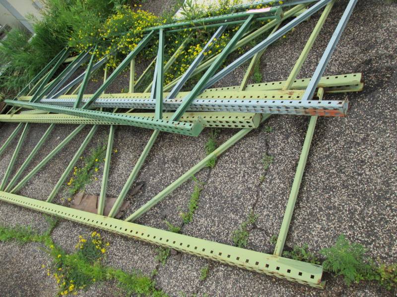 Three 14 and two 12 pallet rack u...