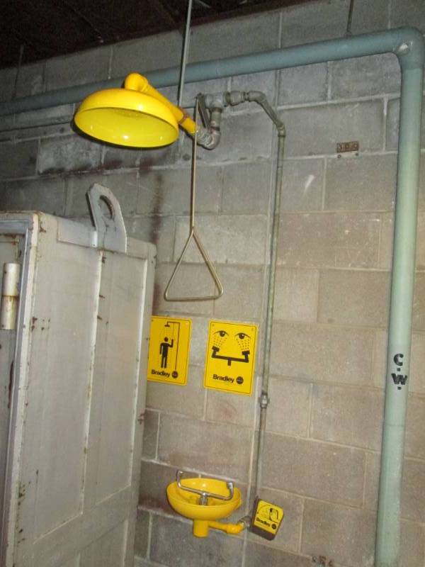 Emergency eyewash and shower...