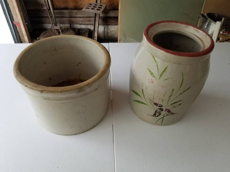 lot 106 image: 2 stoneware crocks