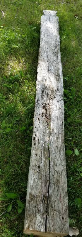 lot 217 image: Reclaimed log cabin wood various types of wood