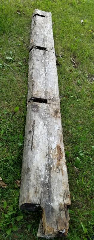 lot 218 image: Reclaimed log cabin wood various types of wood