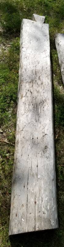 lot 222 image: Reclaimed log cabin wood various types of wood