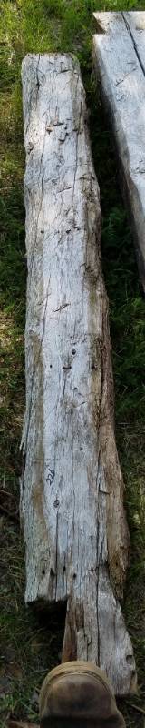 lot 226 image: Reclaimed log cabin wood various types of wood