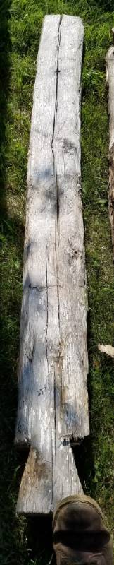 lot 237 image: Reclaimed log cabin wood various types of wood