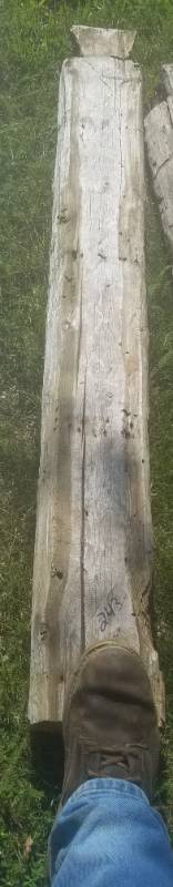 lot 243 image: Reclaimed log cabin wood various types of wood