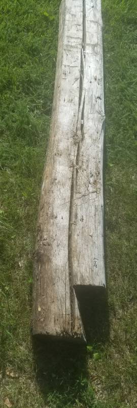 lot 247 image: Reclaimed log cabin wood various types of wood