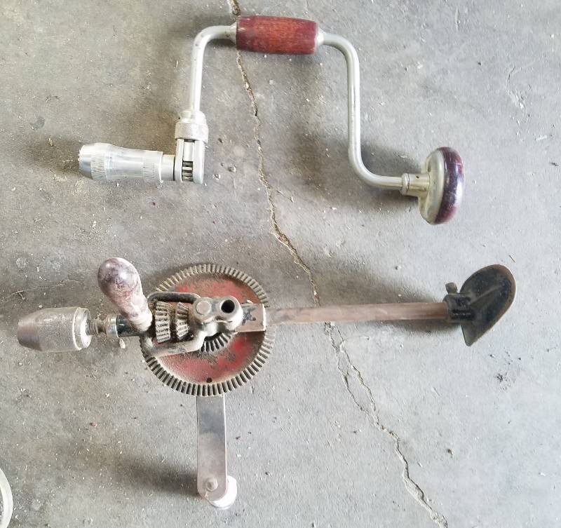 lot 248 image: Lot of two Brace and Bit Drills