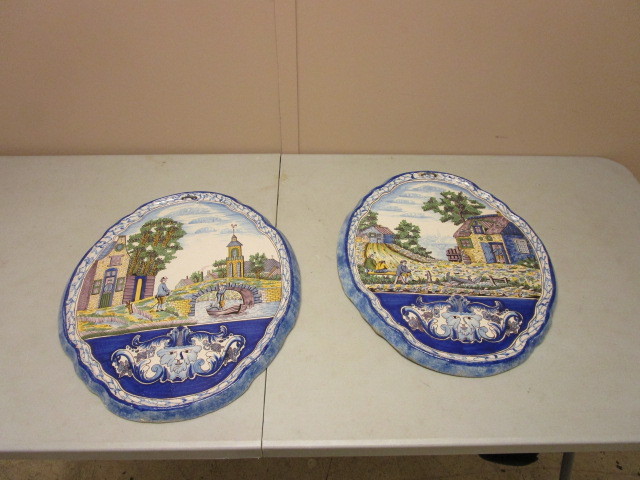 lot 101 image: CERAMIC WALL PLATES