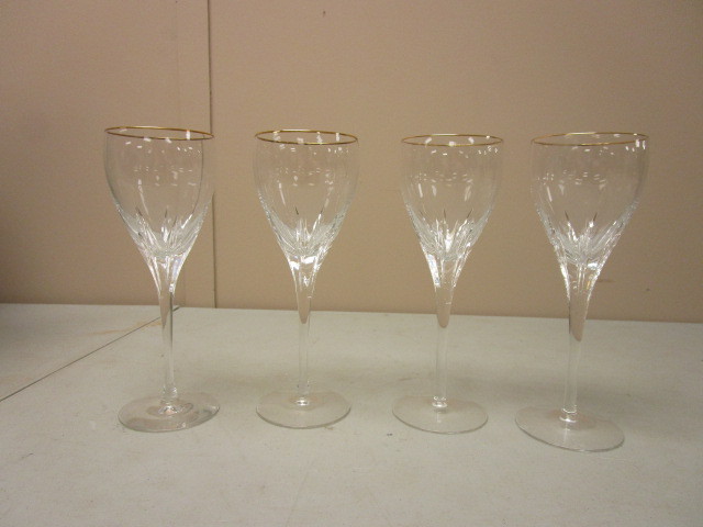 lot 107 image: LENOX CRYSTAL WINE GLASSES