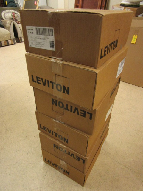 lot 140 image: LEVITON LIGHT SWITCH COVERS