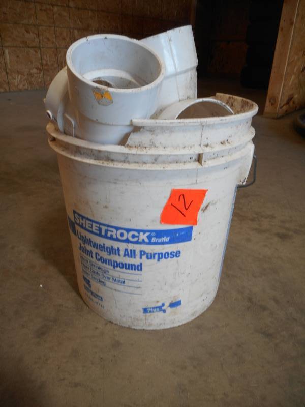 lot 12 image: Bucket of Pipe Fittings