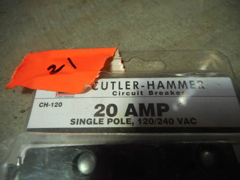 lot 21 image: 20 AMP Single Pole Breaker