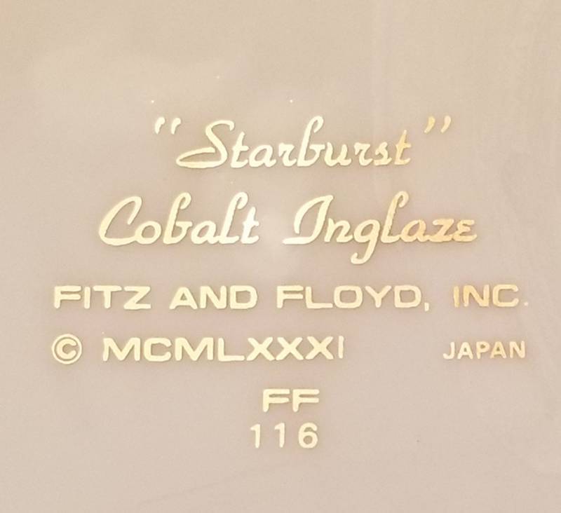 Fitz & Floyd Starburst China Service for 12