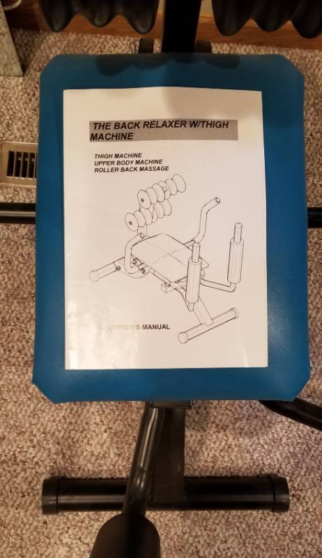 Thigh Machine and Back Relaxer Exercise Machine