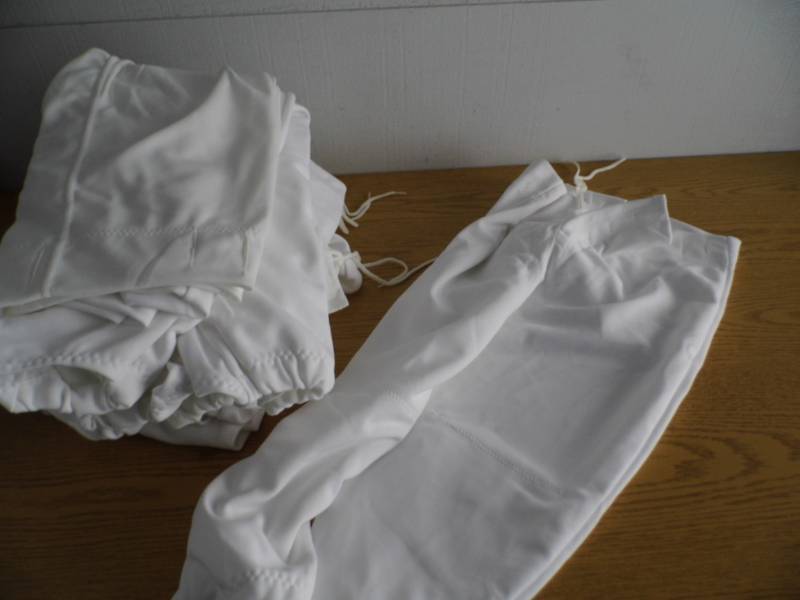 lot 83 image: Lot of 12 Pair White  Practice Football Pants