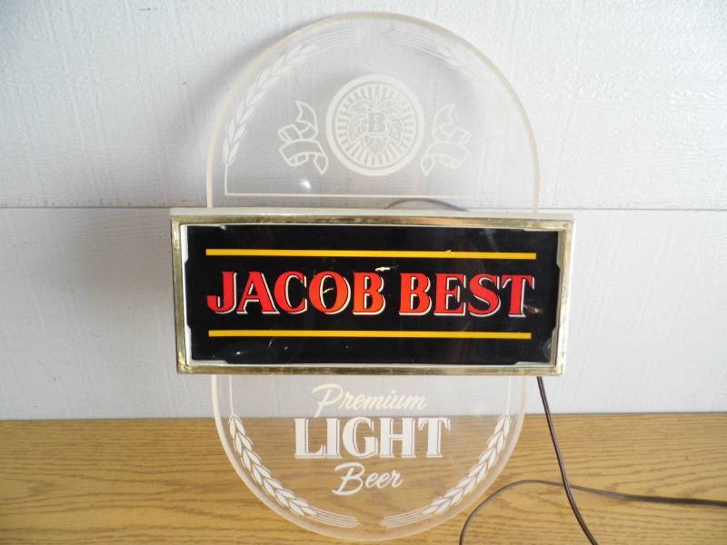 lot 94 image: Jacob Best Lit Sign