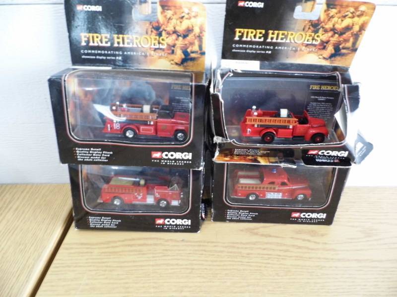 lot 106 image: Lot of 4 Fire Hero Vehicles