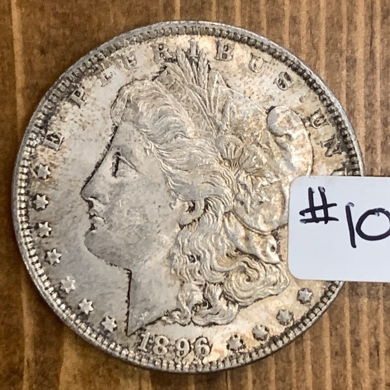 lot 10 image: 1896 Morgan Silver Dollar Coin