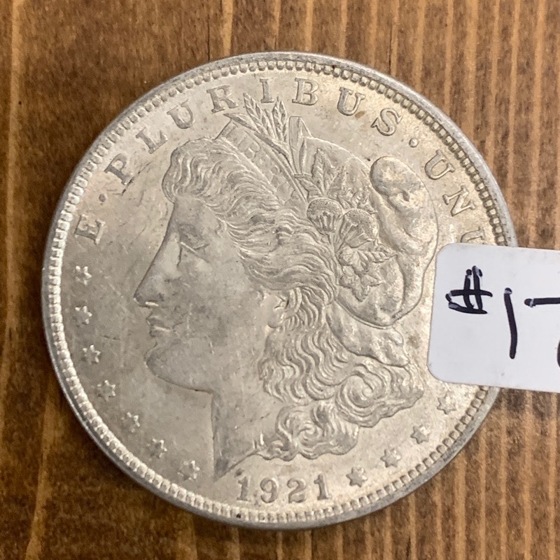lot 17 image: 1921 Morgan Silver Dollar Coin