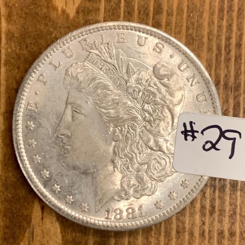 lot 29 image: 1921-S Morgan Silver Dollar Coin