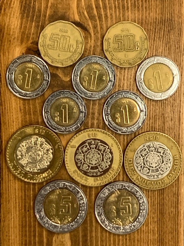 lot 47 image: Lot Of Mexico Pesos Coins