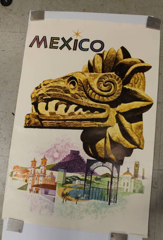 lot 58 image: Mexico Azteca Poster