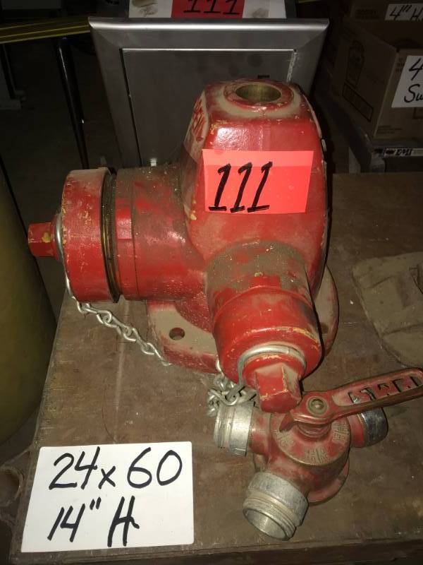 lot 111 image: 1997 Fire Hydrant Cap Waterous & Fire extinguisher cabinet