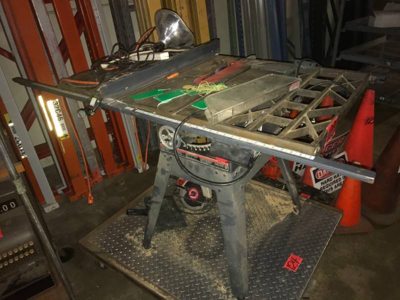 lot 123 image: Craftsman Contractor Series 3HP table saw