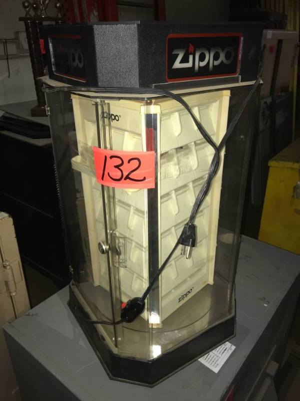lot 132 image: Counter Top Showcase Zippo