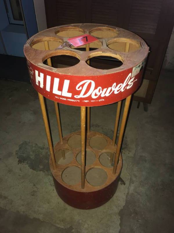 lot 17 image: Mid Century Hill Wood Dowel Display
