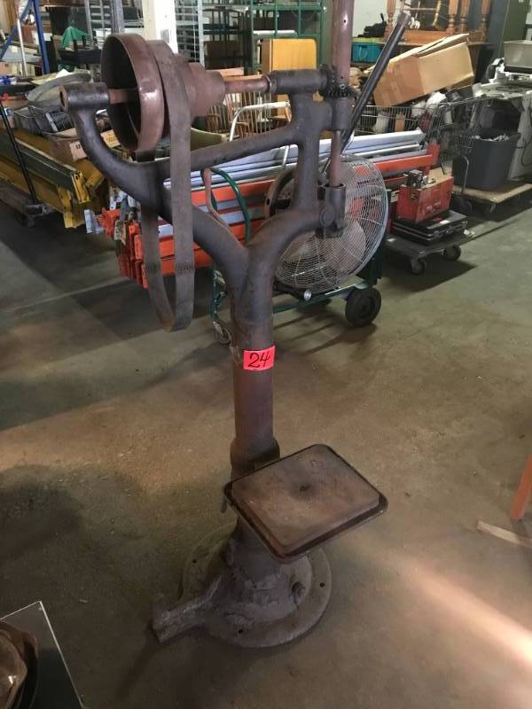 lot 24 image: Antique Drill Press