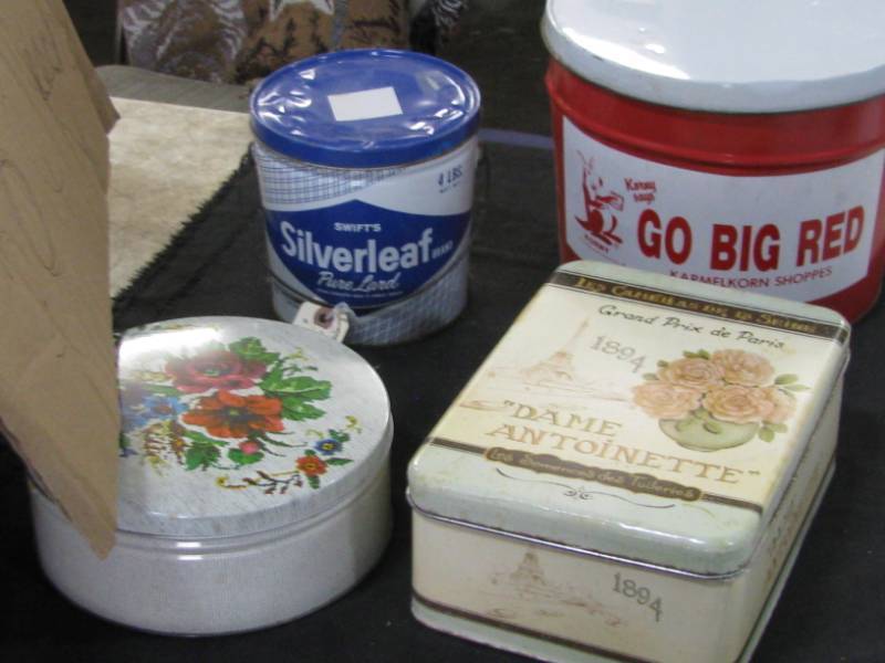 lot 30 image: Advertising Tins