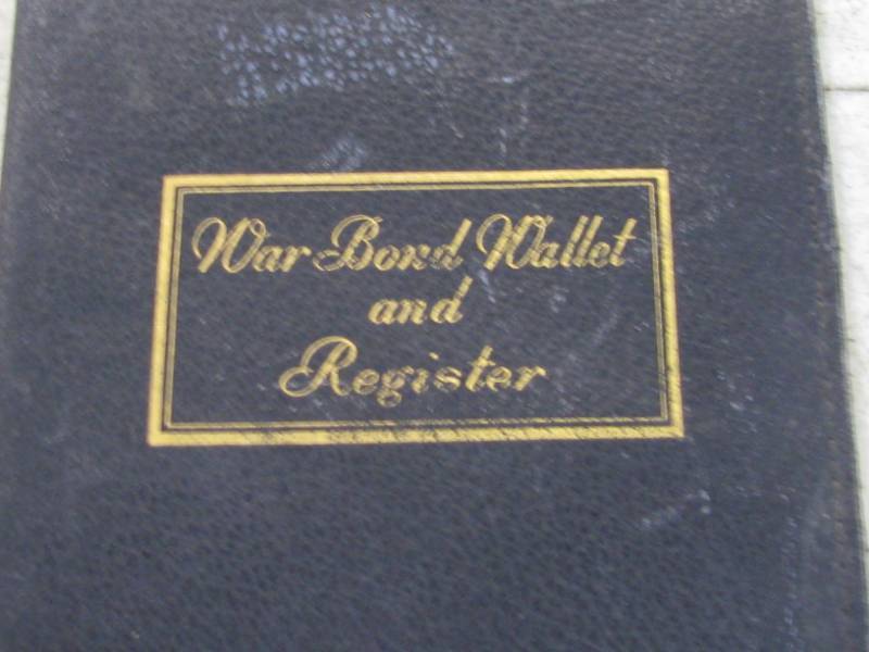 lot 66 image: WWII Waqr Bond Wallet