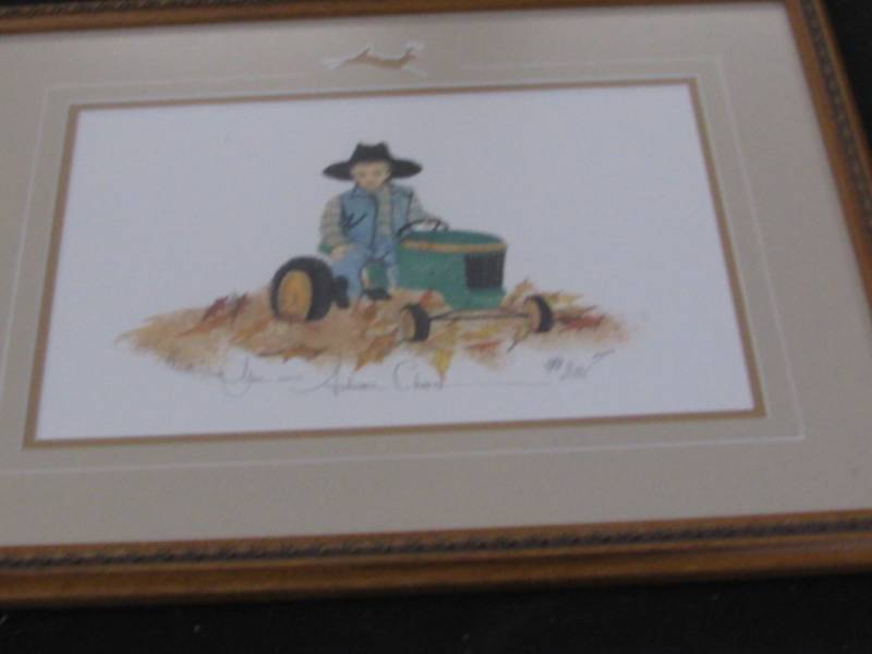 lot 95 image: Autumn Chores Print