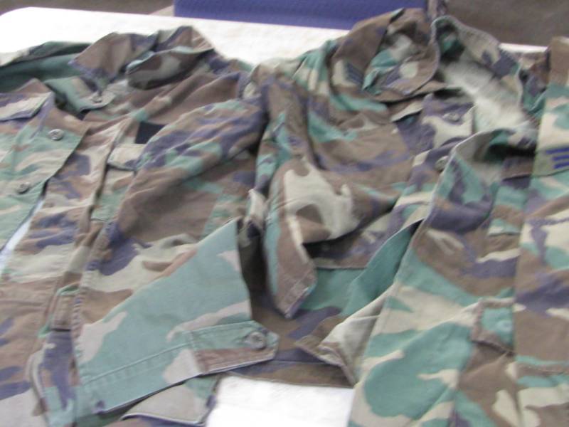 lot 111 image: Air Force Camo Shirts