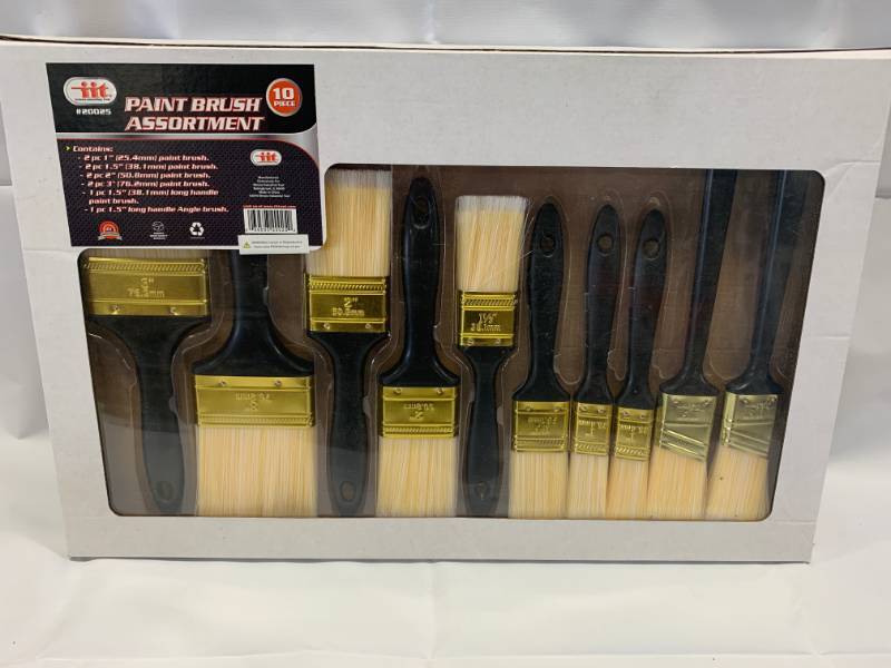 lot 25 image: 10pc Paint Brush Set New