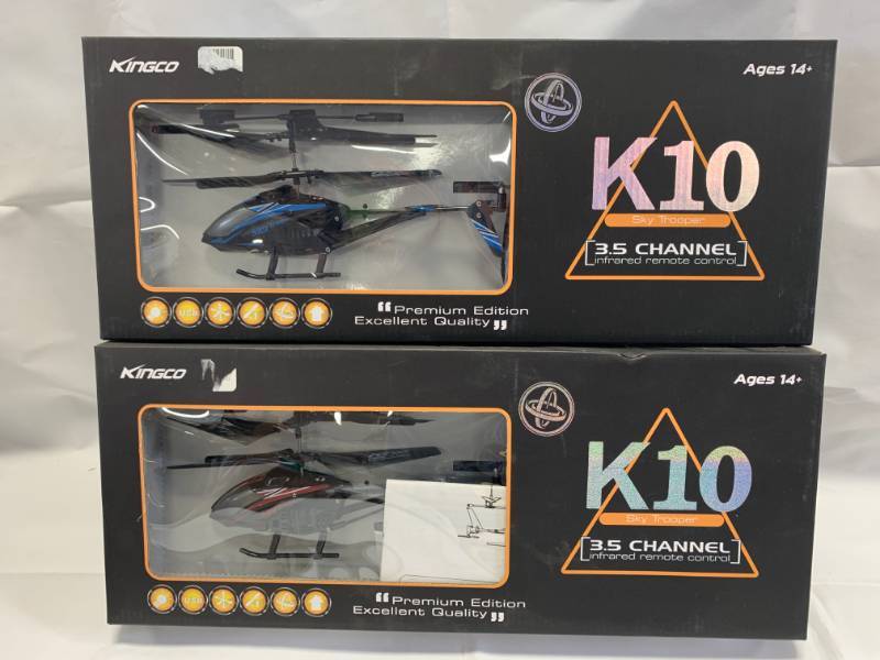 lot 59 image: Lot of 2 Remote Control RC Helicopters