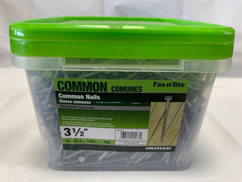 lot 87 image: 3 12 16d Nails 30lbs