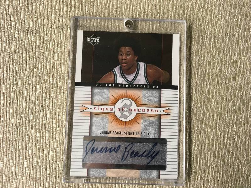 lot 283 image: Autographed Jerome Beasley Card