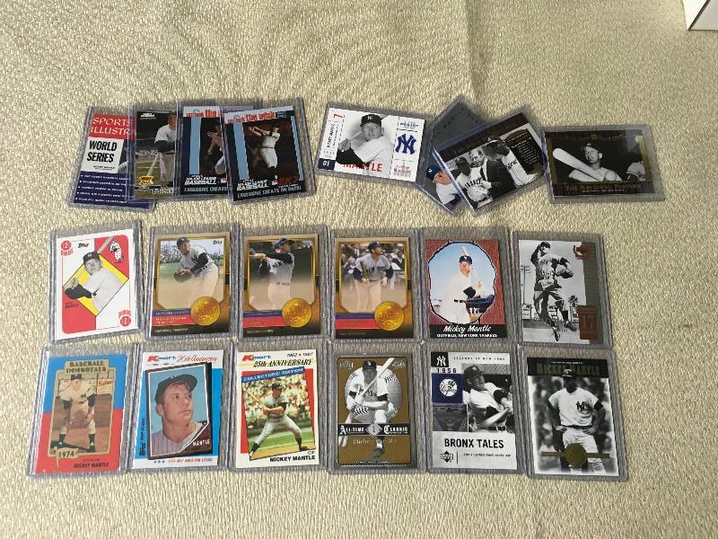 lot 297 image: 20 Mickey Mantle Cards