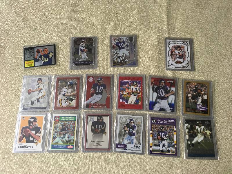 lot 309 image: 16 Fran Tarkenton Cards