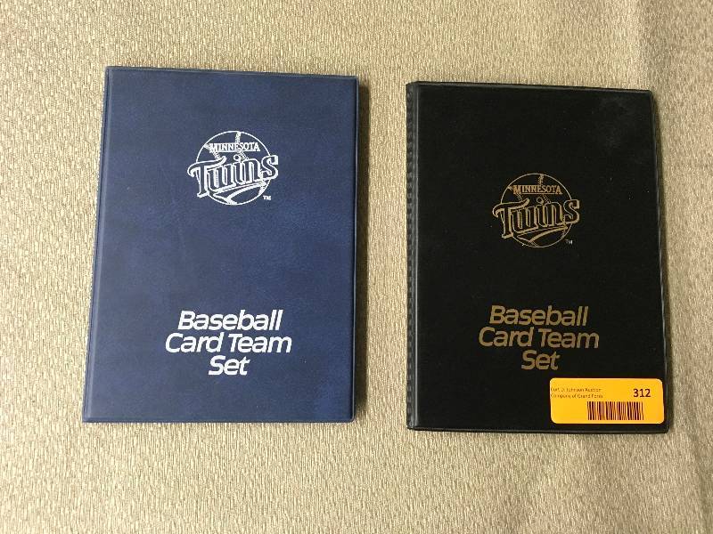 lot 312 image: Two Minnesota Twins Card Set Albums