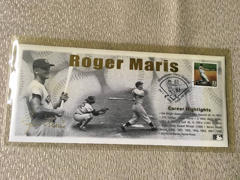 lot 315 image: Roger Maris Career Highlights Envelope