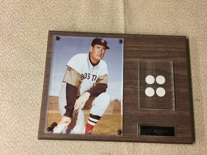 lot 321 image: Ted Williams Plaque