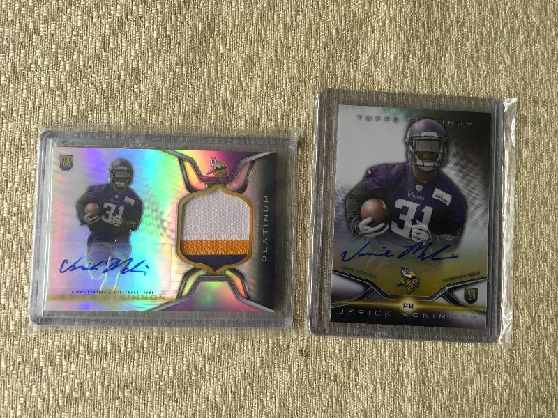 lot 331 image: Two Autographed Jerick Mckinnon Cards