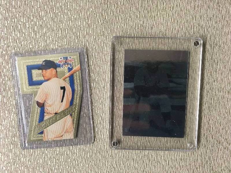 lot 343 image: Two Mickey Mantle Cards