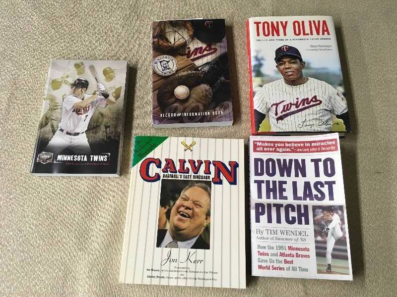lot 344 image: 5 Minnesota Twins Books