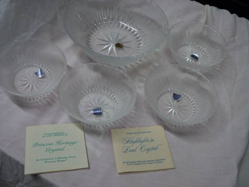 Princess House Crystal set of 5 N...