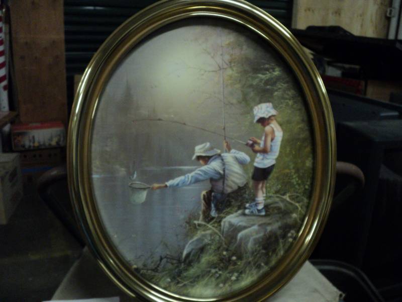 Home Interior Boys Fishing Picture,...
