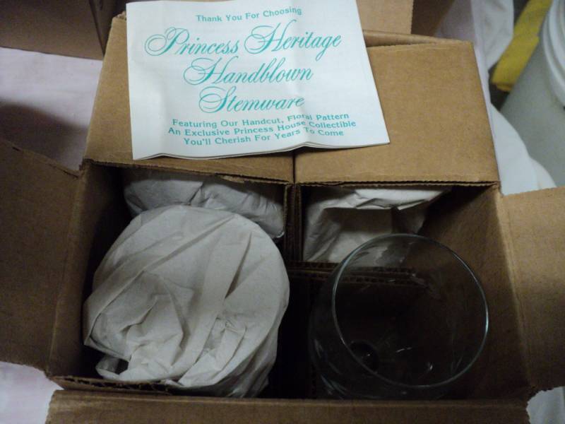 Princess House set of 4 Hand Blown ...